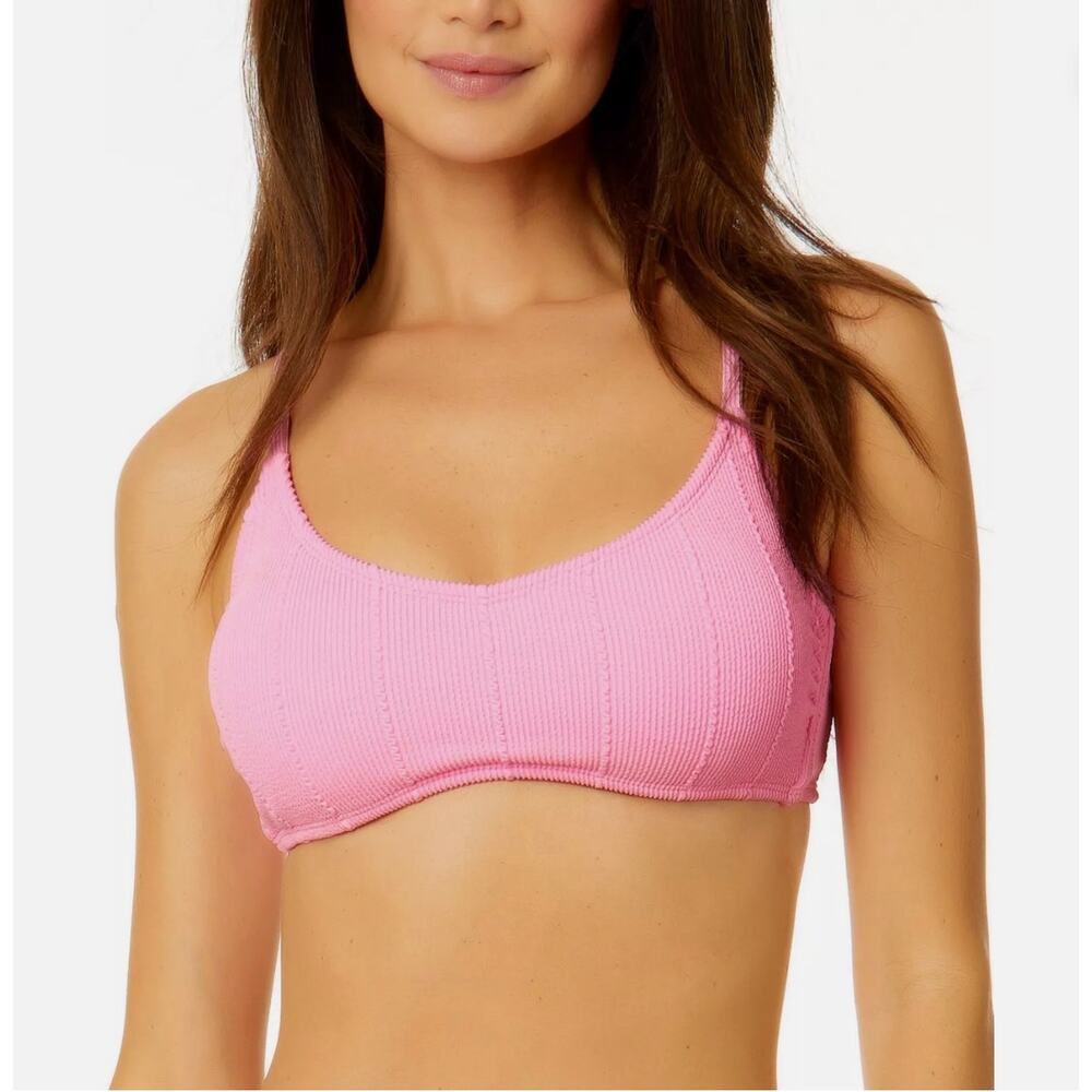 2/$15 NWT Salt + Cove Popcorn Ribbed Bikini Set Bubblegum Pink Swimsuit Size XL - Picture 2 of 9
